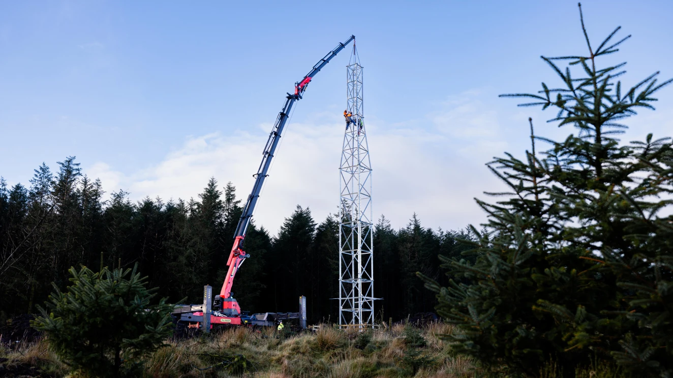 Remote tower erection