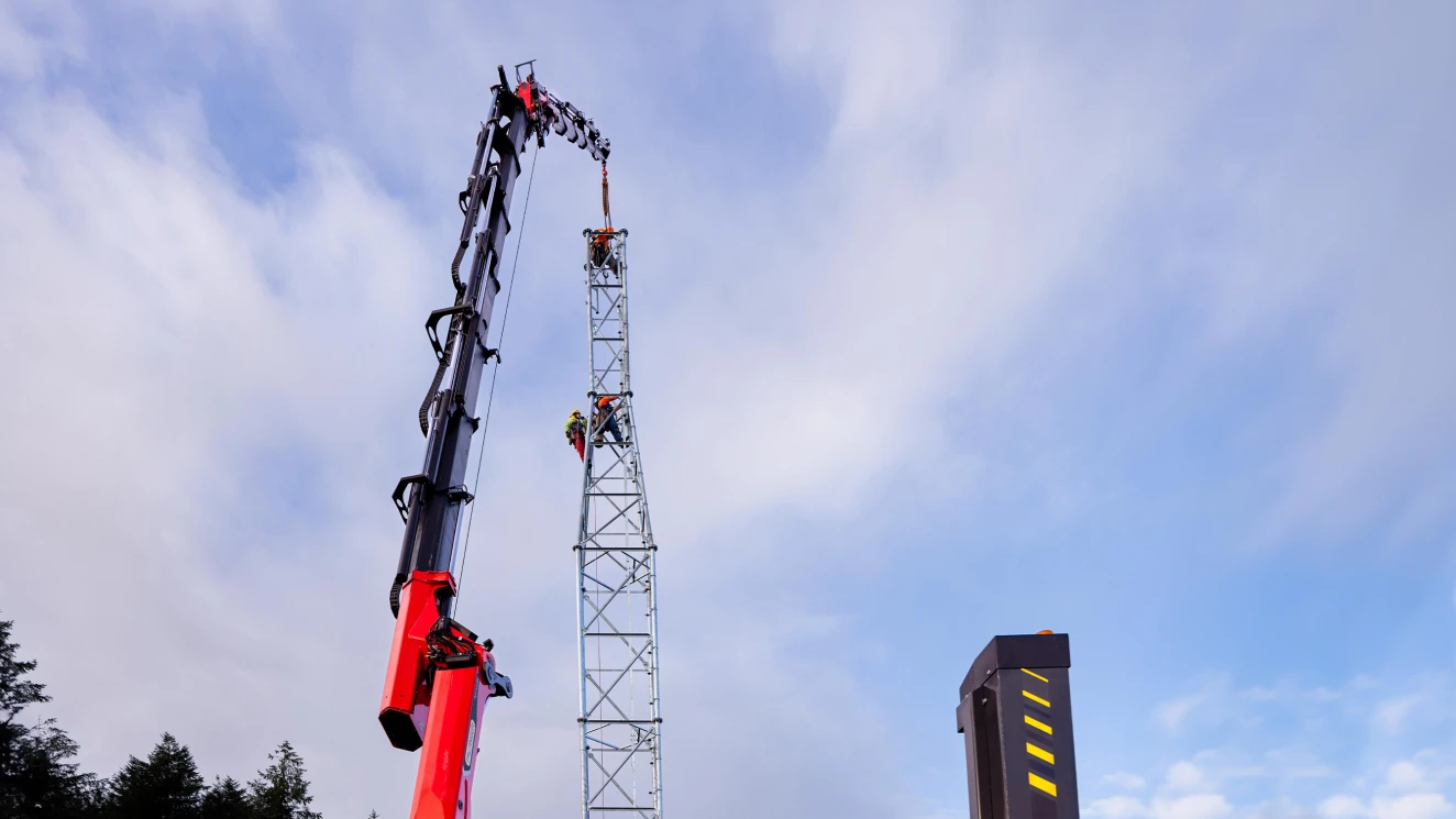 Remote tower erection